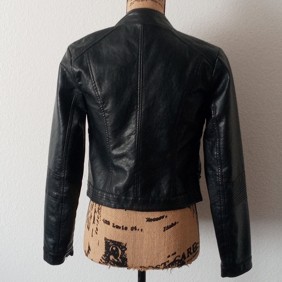 New Look Faux Leather Moto Jacket - Picture 3 of 6